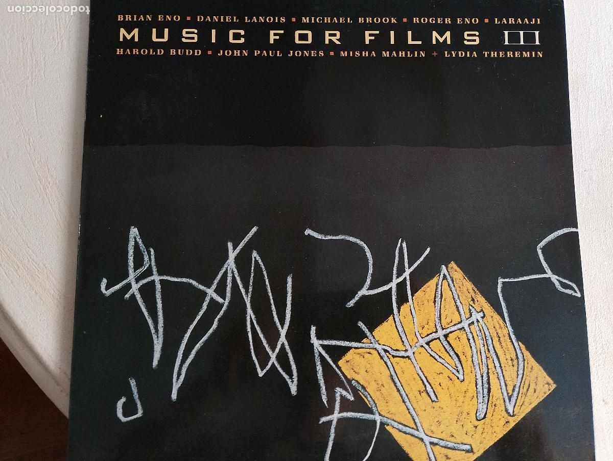 Discos de vinilo: Music For Films III,1988, Electronic Experimental, Ambient, Brian Eno. etc