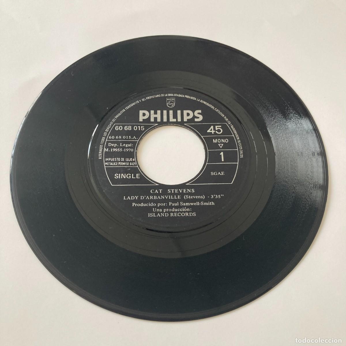 Discos de vinilo: VINILO SINGLE EP CAT STEVENS, LADY D'ARBANVILLE, TIME FILL MY EYES, PHILIPS 6068015