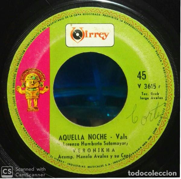 Discos de vinilo: Veronikha &ndash; Aquella Noche (Vinyl, Virrey V 3615 F)