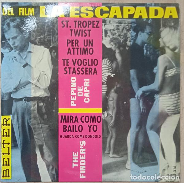 Discos de vinilo: Peppino De Capri Y Sus Rockers / The Finder's &ndash; Del Film &rdquo;La Escapada&rdquo; (Vinyl, Belter 51.316)