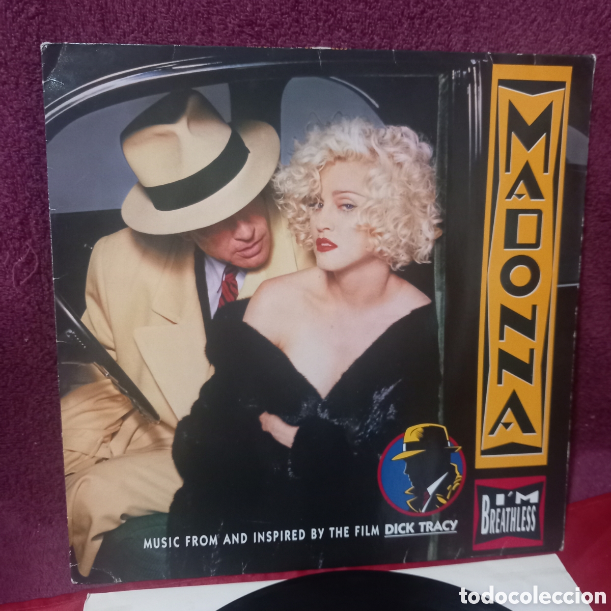 Dischi in vinile: LP MADONNA/MUSIC FROM AND INSPIRED BY THE FILM DICK TRACY(1990 GERMANY)POCAS SE&Ntilde;ALES