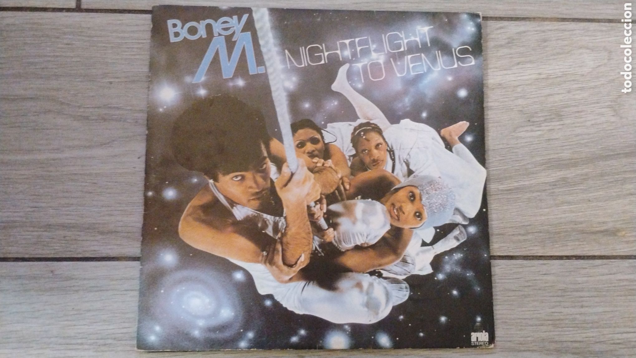 Discos de vinilo: BONEY M-NIGHTFLIGHT TO VENUS-LP-ARIOLA/SPAIN-IB