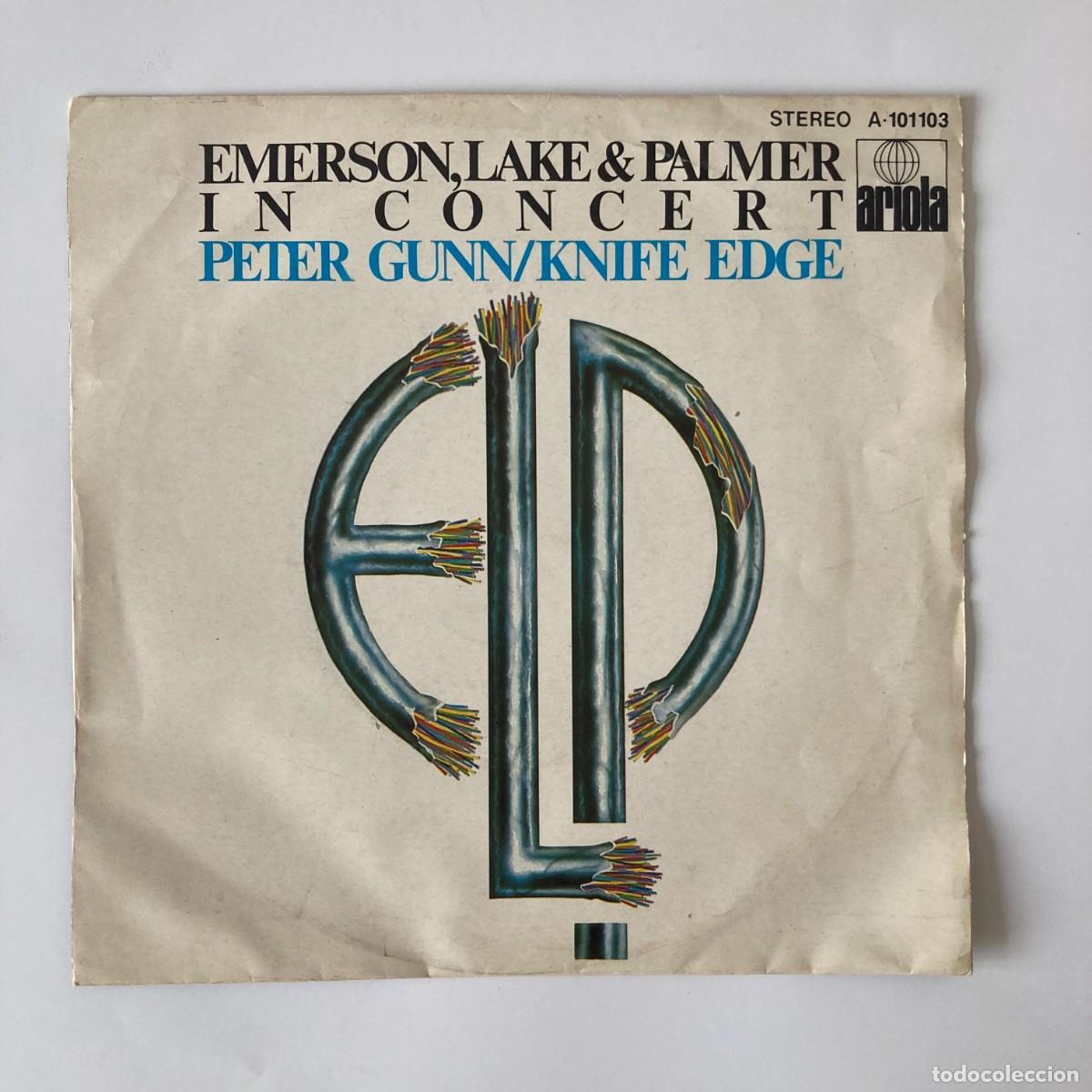 Discos de vinilo: VINILO SINGLE EP EMERSON, LAKE & PALMER, IN CONCERT, PETER GUNN KNIFE EDGE, ARIOLA