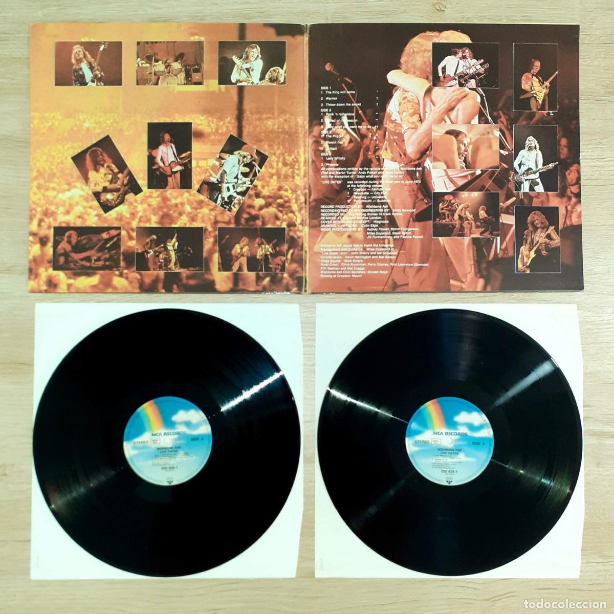 Discos de vinilo: Disco de vinilo de WISHBONE ASH &rdquo;LIVE DATES&rdquo; de 1973 - Foto 2