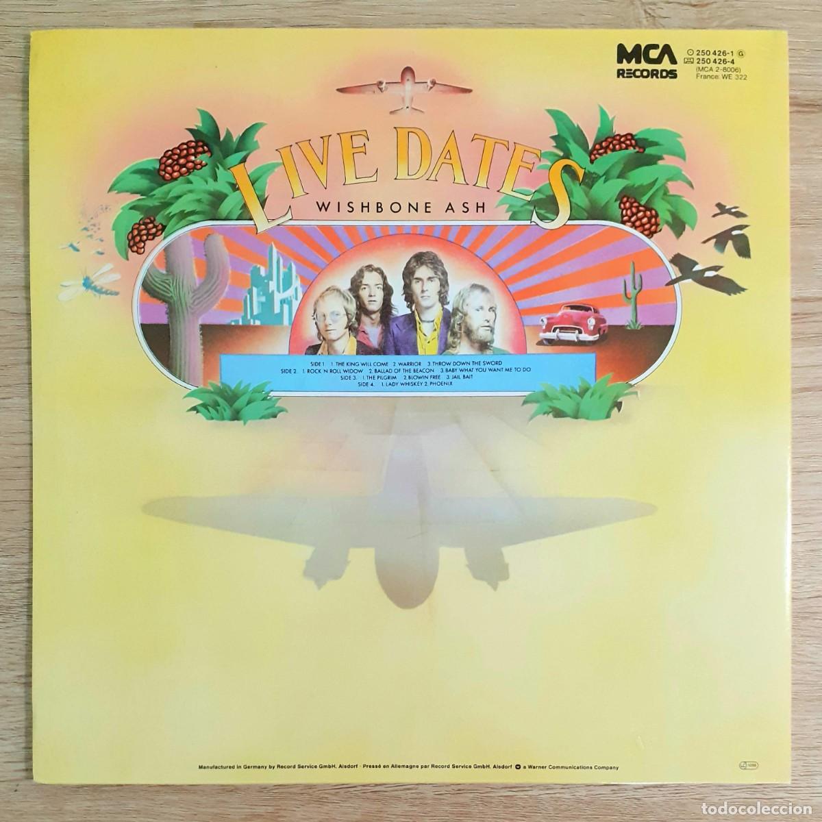 Discos de vinilo: Disco de vinilo de WISHBONE ASH &rdquo;LIVE DATES&rdquo; de 1973 - Foto 4