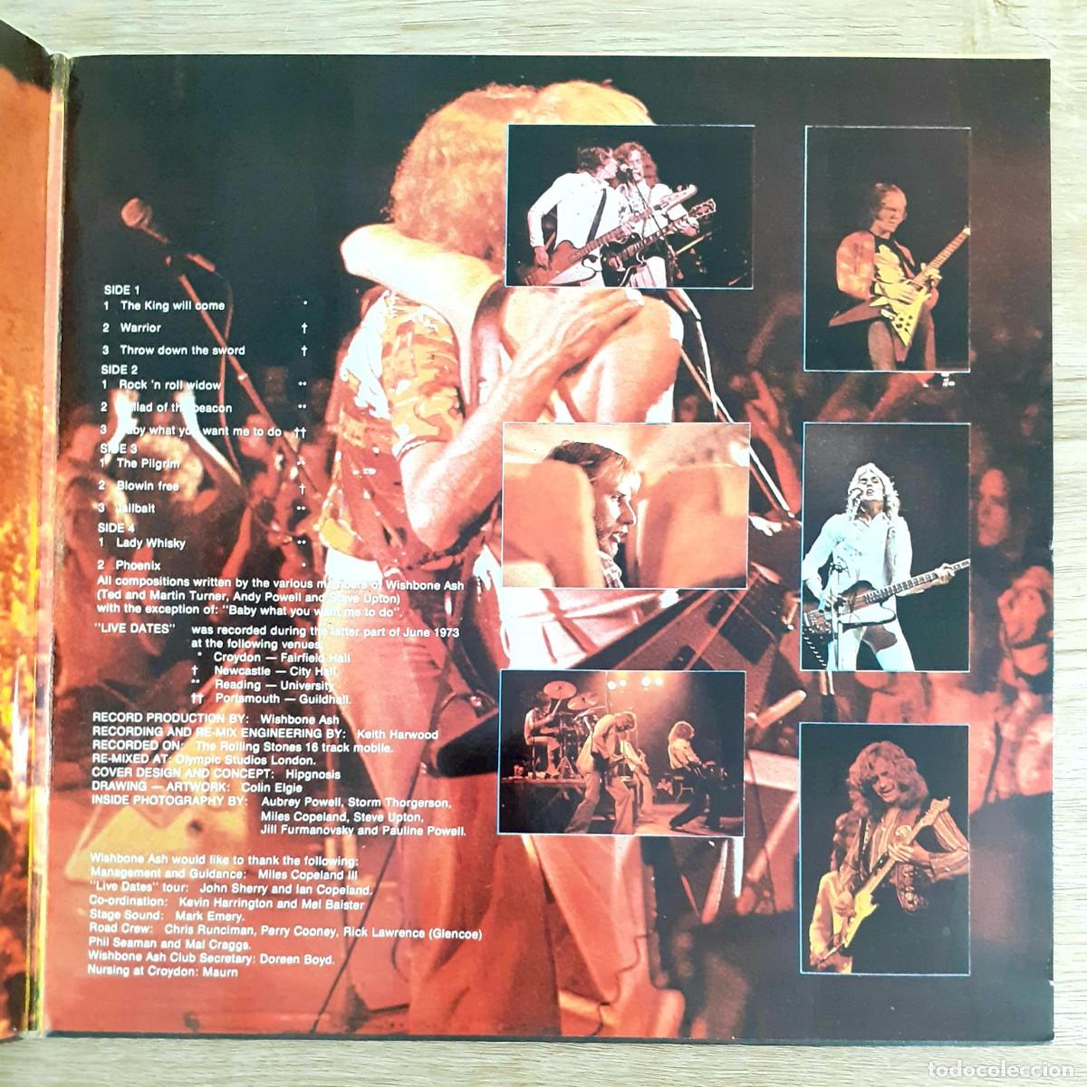 Discos de vinilo: Disco de vinilo de WISHBONE ASH &rdquo;LIVE DATES&rdquo; de 1973 - Foto 6