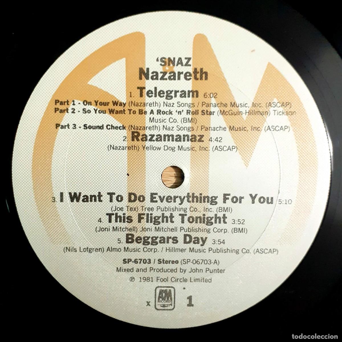 Discos de vinilo: Disco de vinilo de NAZARETH: ITSNAZ, 1981. - Foto 3