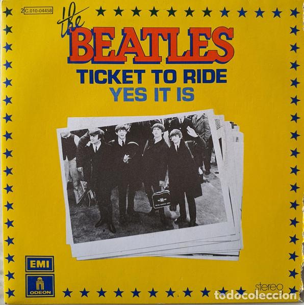 Discos de vinilo: The Beatles &ndash; Ticket To Ride / Yes It Is (Vinyl, Odeon 2C010-04458)