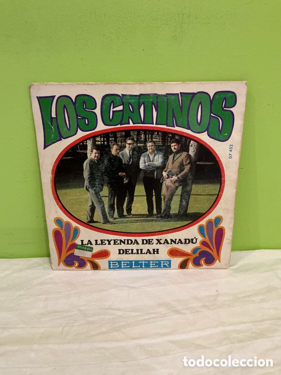 Discos de vinil: Los Catinos &ndash; La leyenda de Xanad&uacute; / Delilah &ndash; Single Belter, 1968