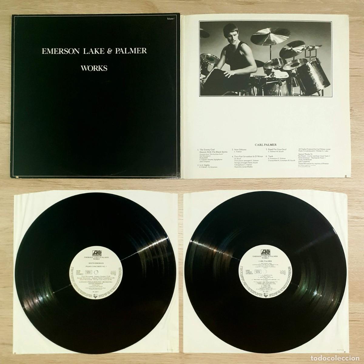 Discos de vinilo: Doble disco vinilo EMERSON, LAKE & PALMER Works Volume 1