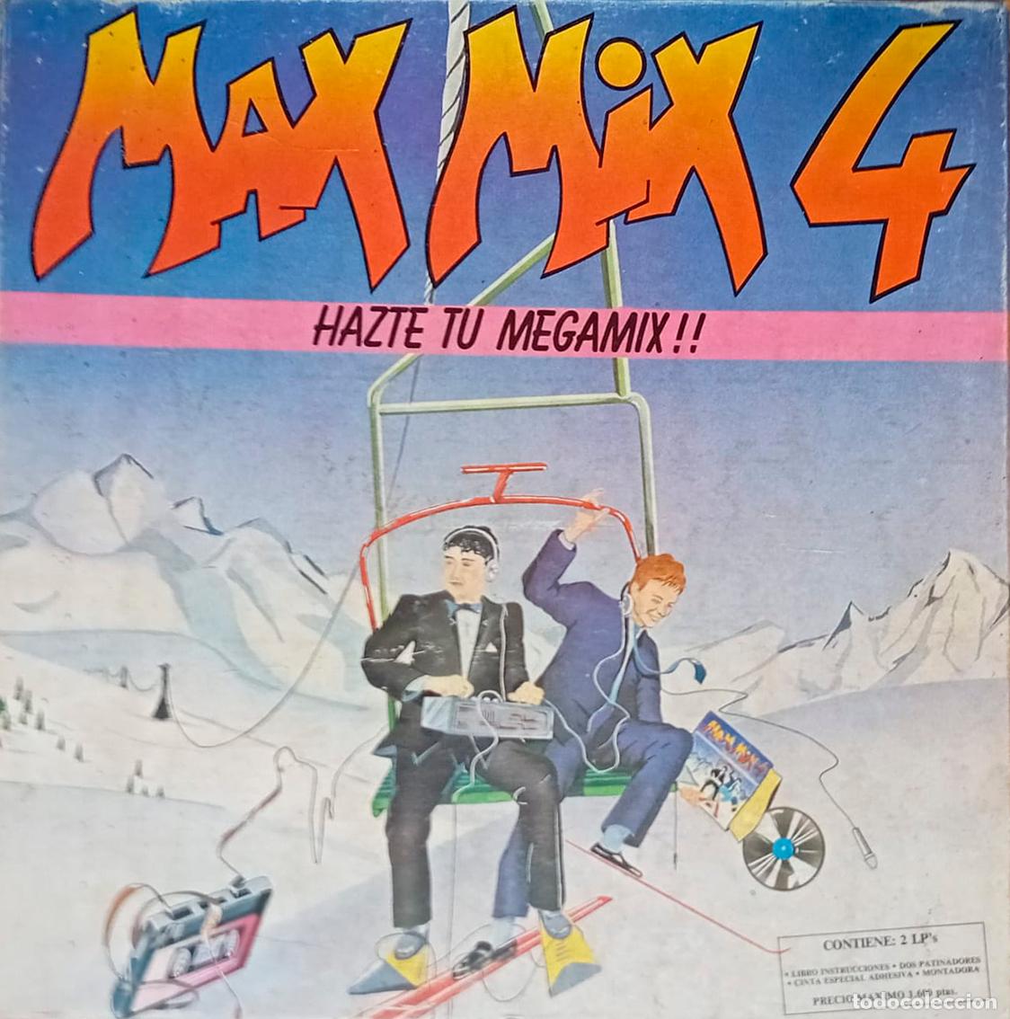 Discos de vinil: disco vinilo lp x2 Max Mix 4 - hazte tu megamix 1986,Tony Peret y Jose M&ordf; Castells