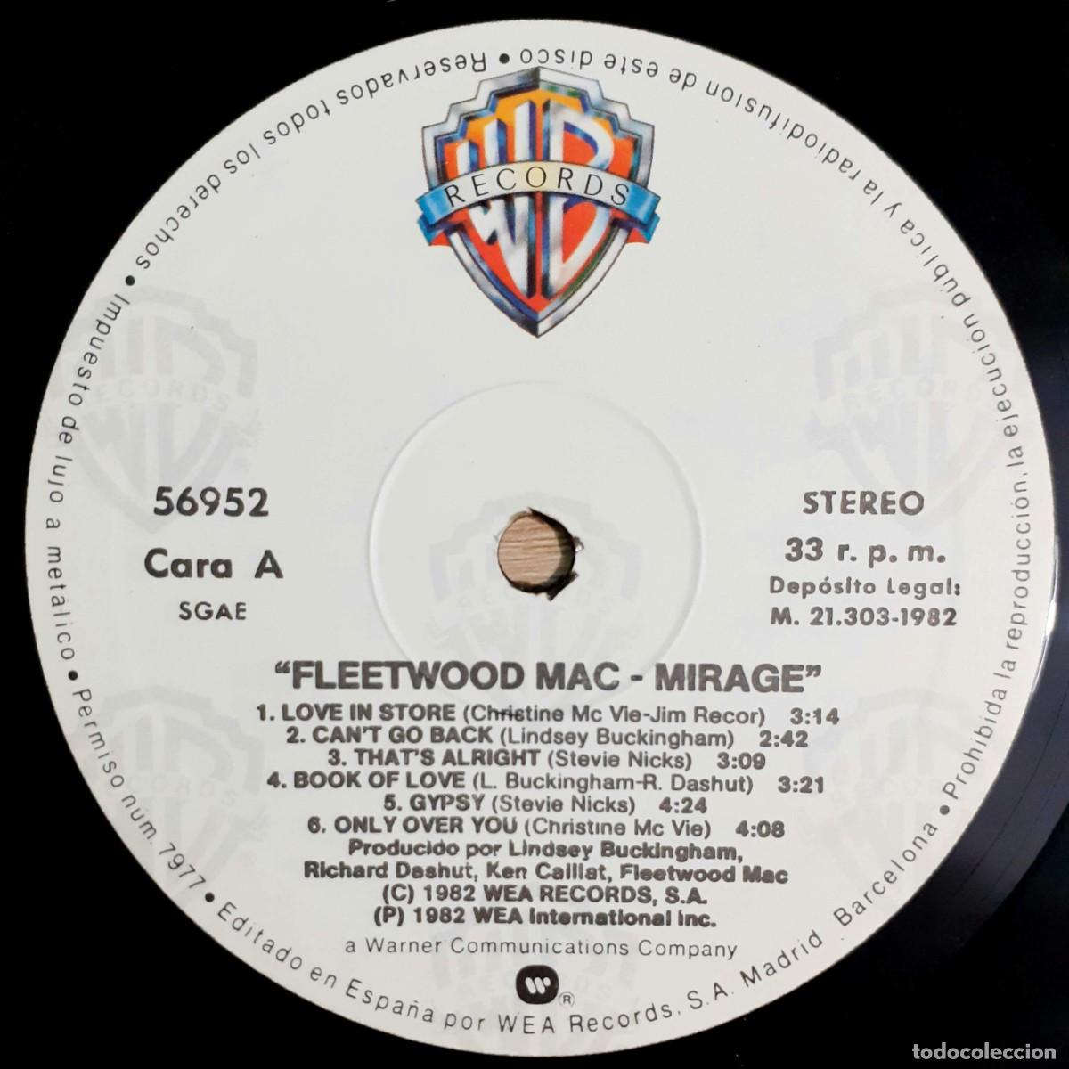 Discos de vinilo: Disco vinilo FLEETWOOD MAC Mirage, 1982 - Foto 3