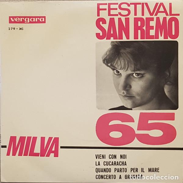 Discos de vinilo: Milva &ndash; Festival De San Remo 65 (Vinyl, Vergara 279 - XC)