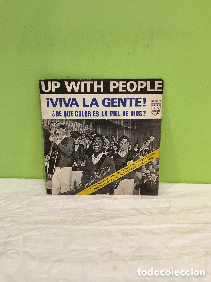Discos de vinil: Up With People &ndash; &iexcl;Viva la gente! &ndash; Single Philips, 1969