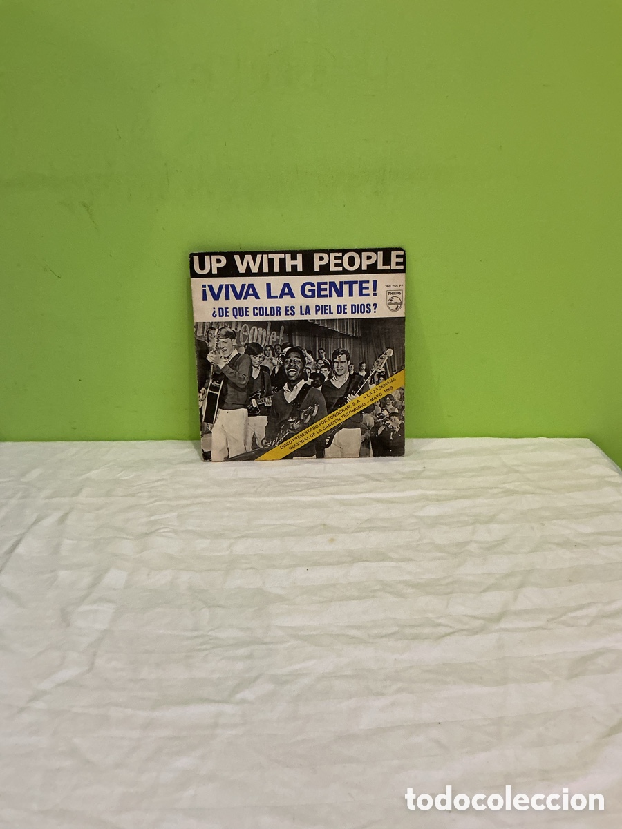 Discos de vinilo: Up With People &ndash; &iexcl;Viva la gente! &ndash; Single Philips, 1969 - Foto 6