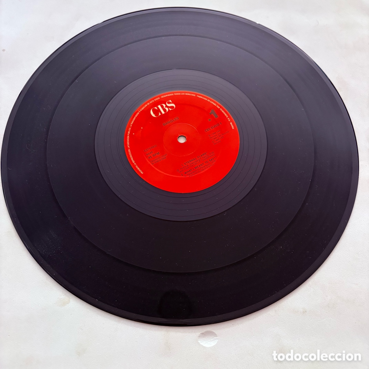 Discos de vinilo: maxi 12 Bangles &lrm;&ndash; Eternal Flame edicion espa&ntilde;ola de 1989 - Foto 4
