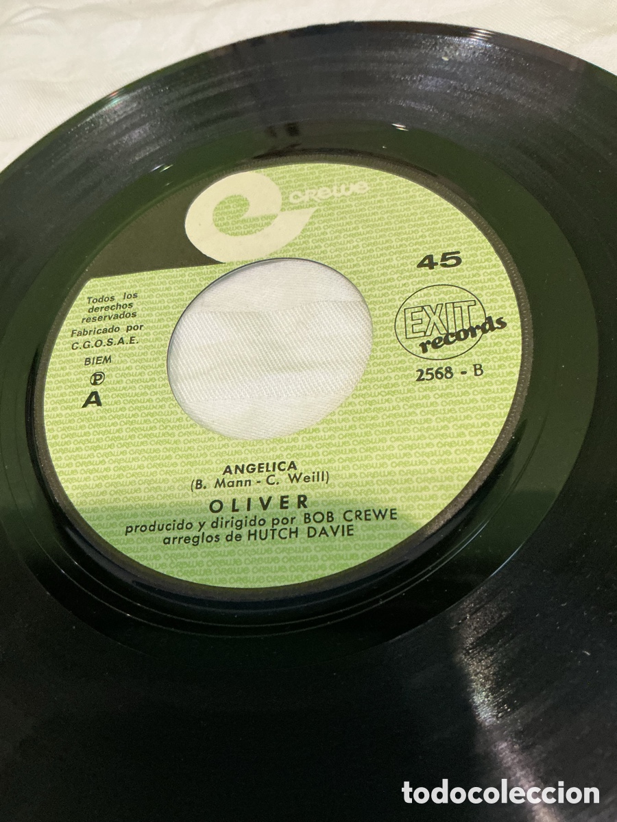 Discos de vinilo: Oliver &ndash; Angelica / Anna &ndash; Single Exit Records, 1970 - Foto 4
