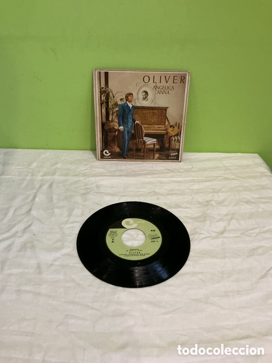 Discos de vinilo: Oliver &ndash; Angelica / Anna &ndash; Single Exit Records, 1970 - Foto 2