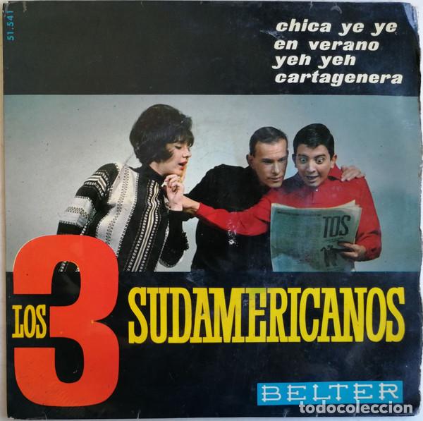 Discos de vinilo: Los 3 Sudamericanos &ndash; Chica Ye Ye (Vinyl, Belter 51.541)