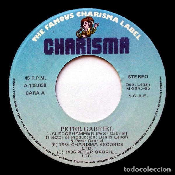 Discos de vinilo: Peter Gabriel &ndash; Sledgehammer (Vinyl, Charisma A-108.038) - Foto 3