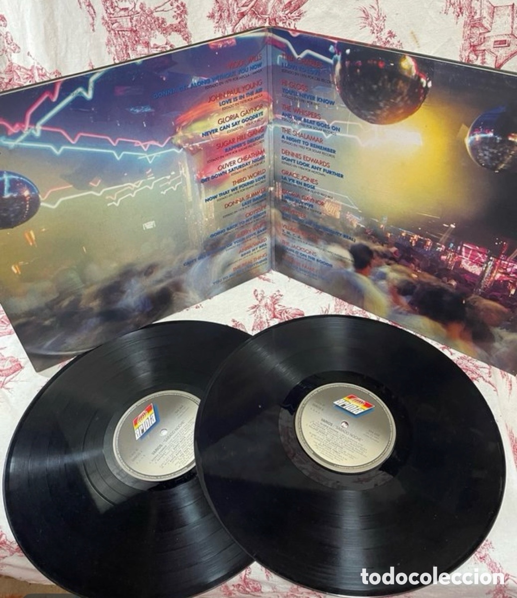Discos de vinilo: Doble LP S&Aacute;BADO NOCHE Originales - Foto 2