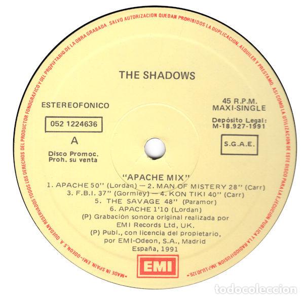 Discos de vinilo: The Shadows &ndash; Apache Mix (Vinyl, EMI 052 1224636) - Foto 3