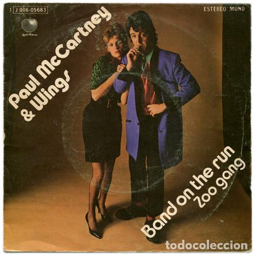 Discos de vinilo: Paul McCartney And Wings &ndash; Band On The Run / Zoo Gang (Vinyl, Apple Records 1 J 006-05683)