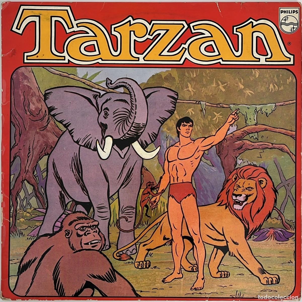 Discos de vinil: Disco vinilo - Tarz&aacute;n, canciones de la serie de TV - Philips 1979, Espa&ntilde;a - Tantor, Nikima, Libre
