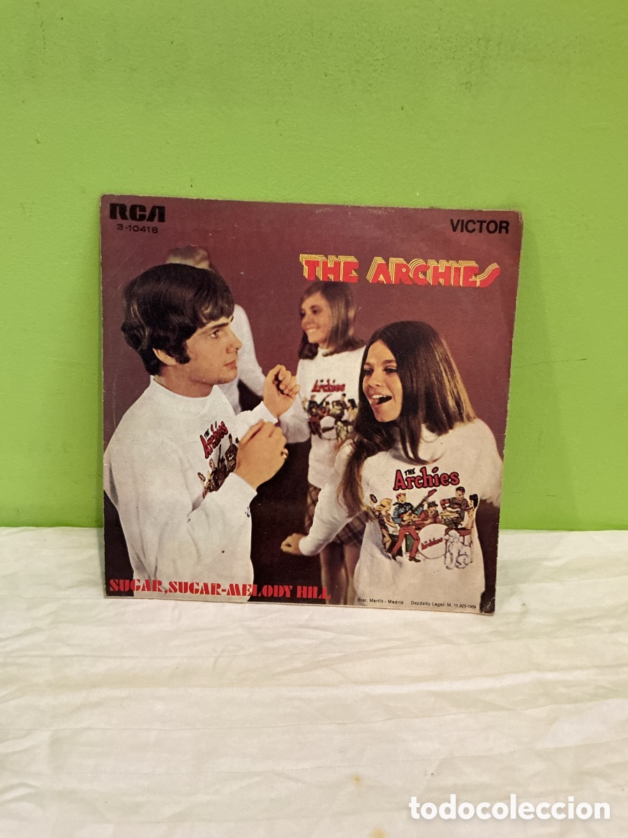 Disques de vinyle: The Archies &ndash; Sugar, Sugar / Melody Hill &ndash; Single, 1969
