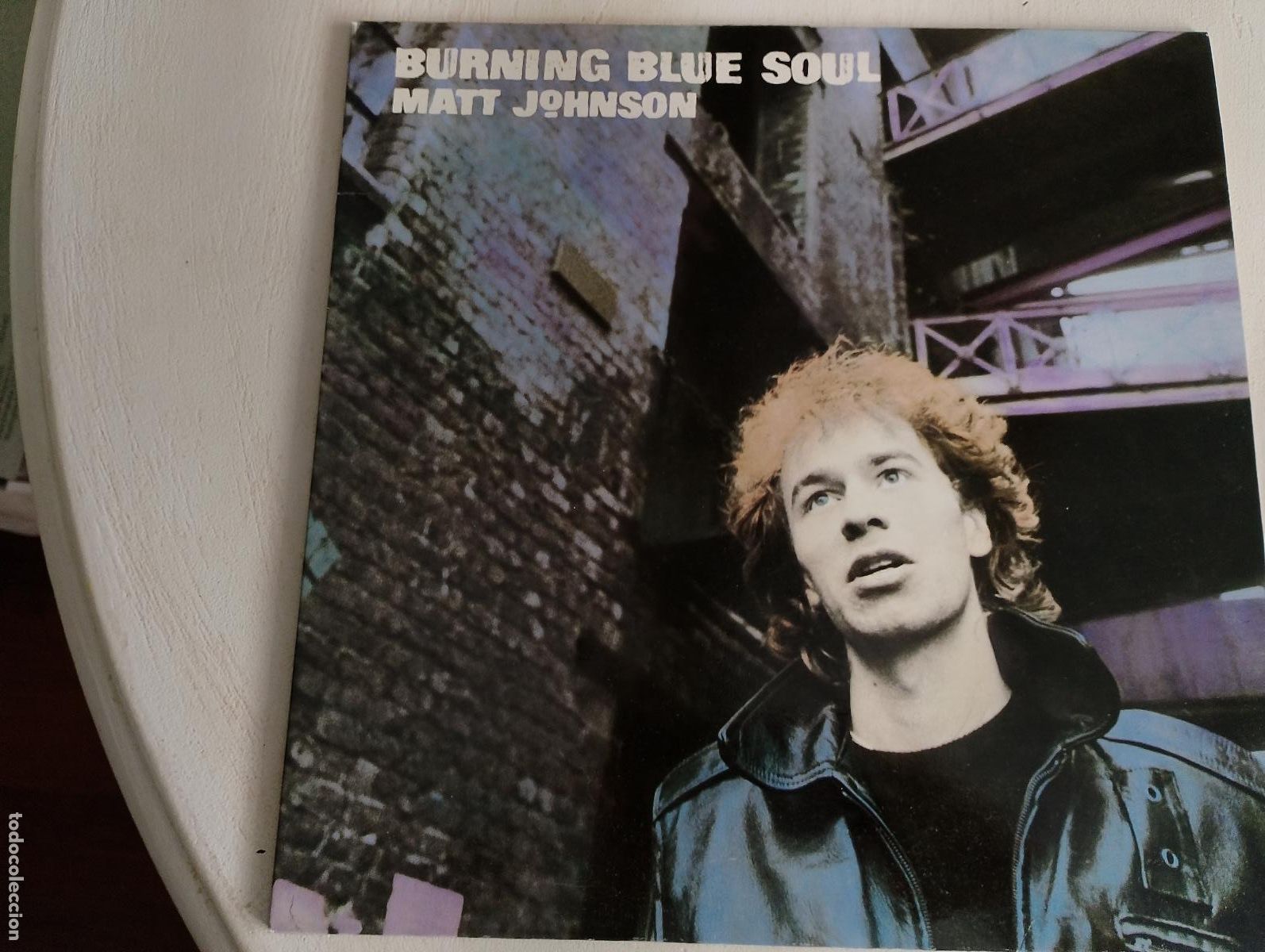 Discos de vinilo: Matt Johnson &ndash; Burning Blue Soul, 1984, ed espa&ntilde;ola,New Wave, Psychedelic Rock