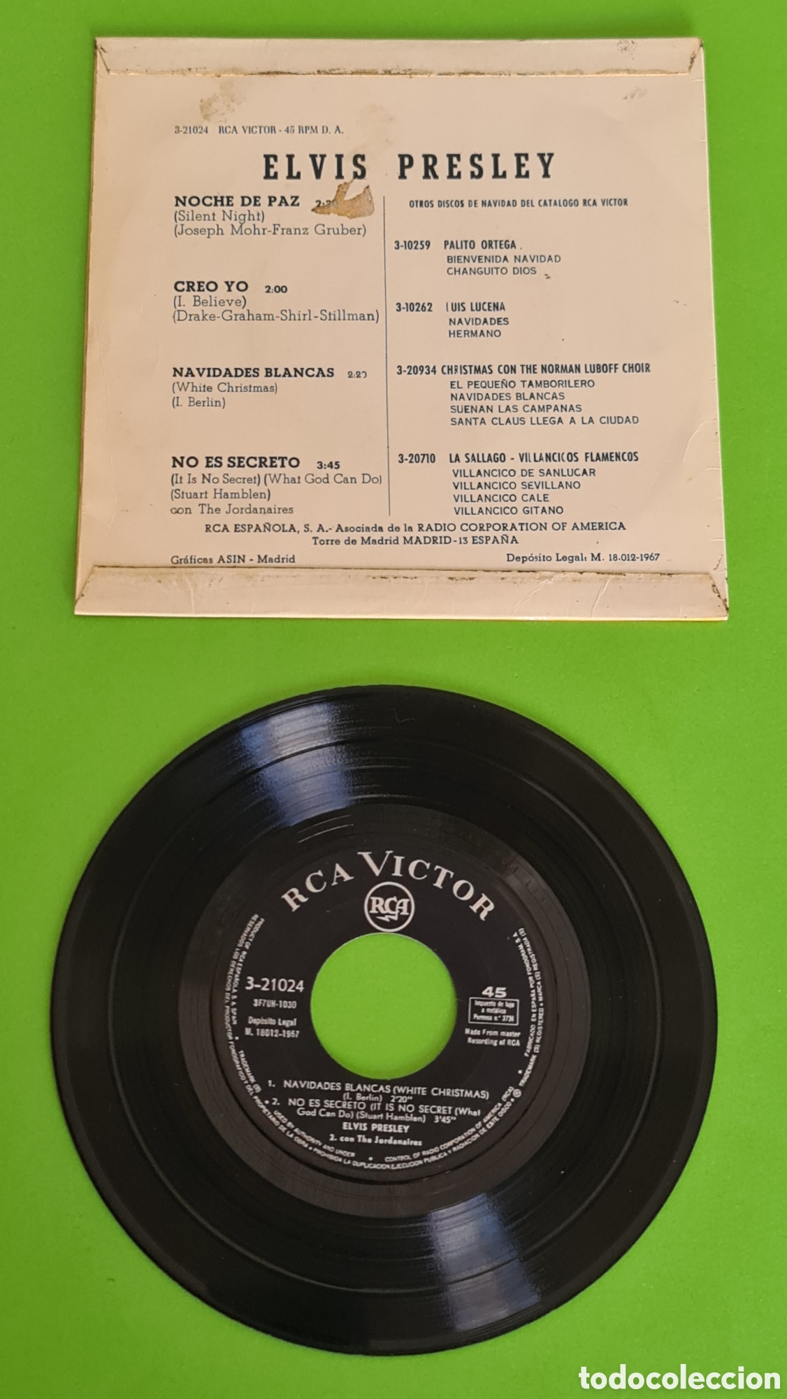 Discos de vinilo: Single ELVIS / A&ntilde;o 1967. - Foto 5