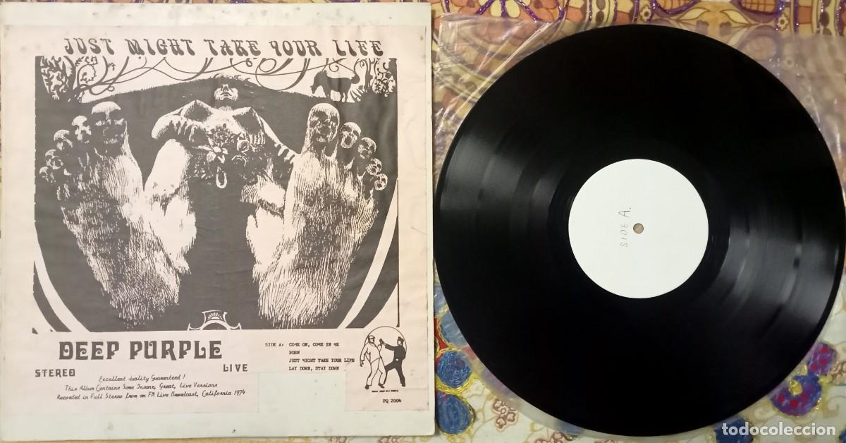 Discos de vinilo: Deep Purple - Just might take your life 1lp black vinyl live '72/'74 Usa pressing from mid'70 htf!!!