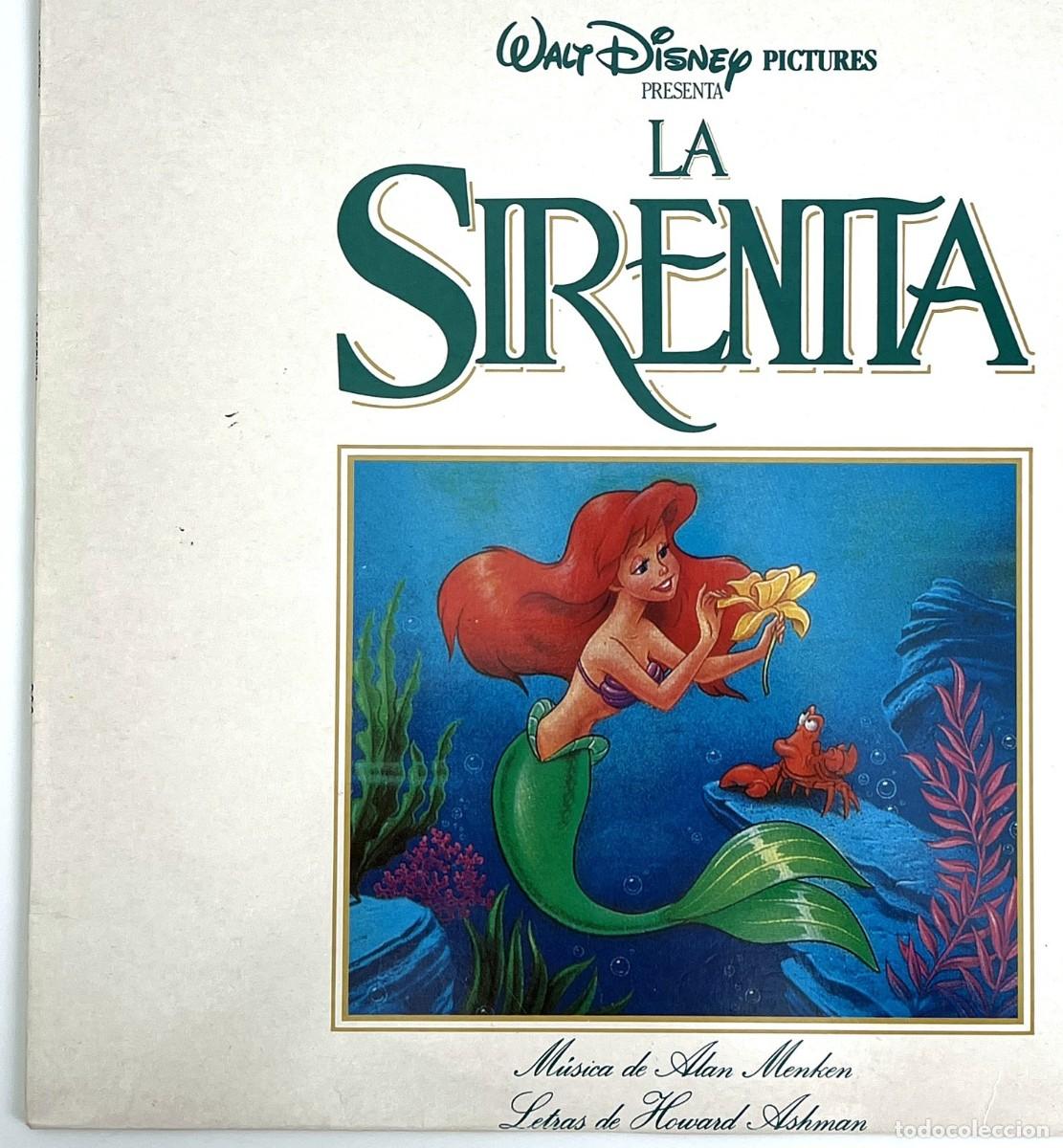 Disques de vinyle: Disco vinilo - La Sirenita, banda sonora cantada en castellano - Disney EMI 1991, Espa&ntilde;a - Ariel