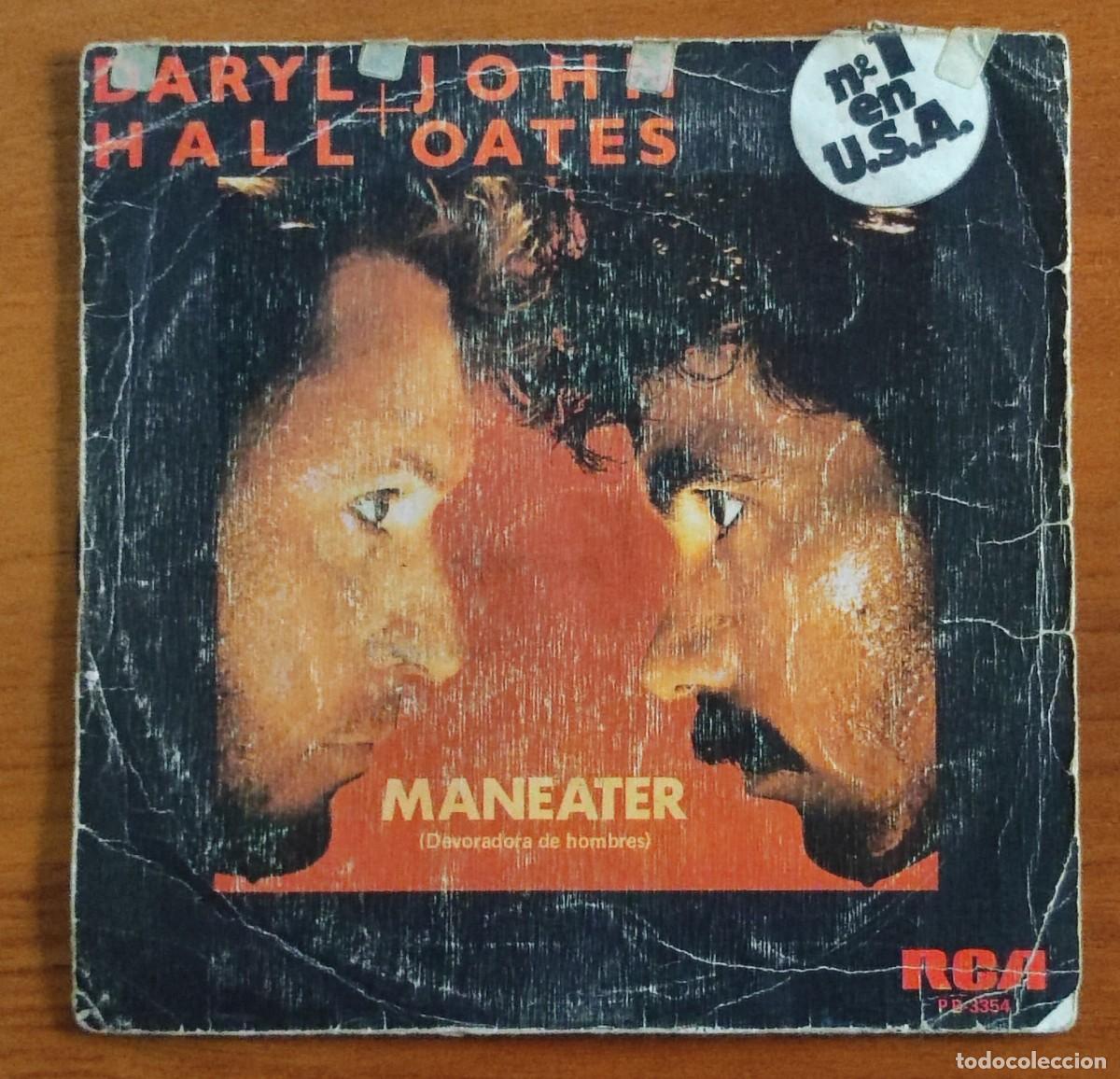 Discos de vinilo: Daryl Hall y John Oates Maneater Devoradora de hombres Single 7 pulgadas Vinilo 1982 RCA PB 3354 Esp