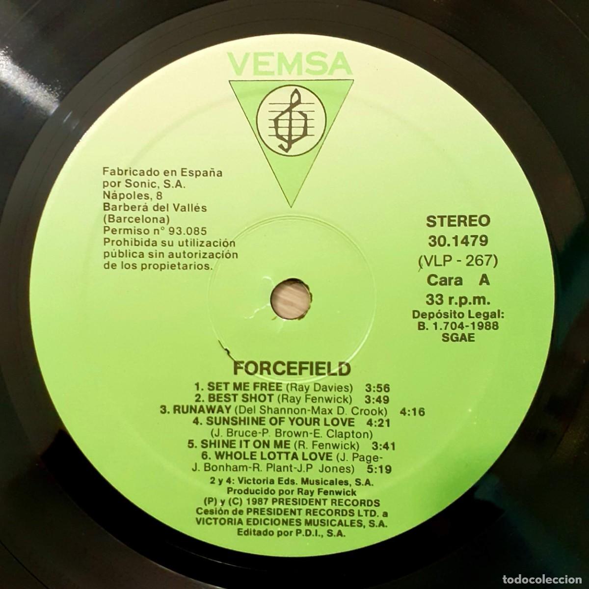Discos de vinilo: Disco vinilo FORCEFIELD &rdquo;Forcefield&rdquo; - Foto 4