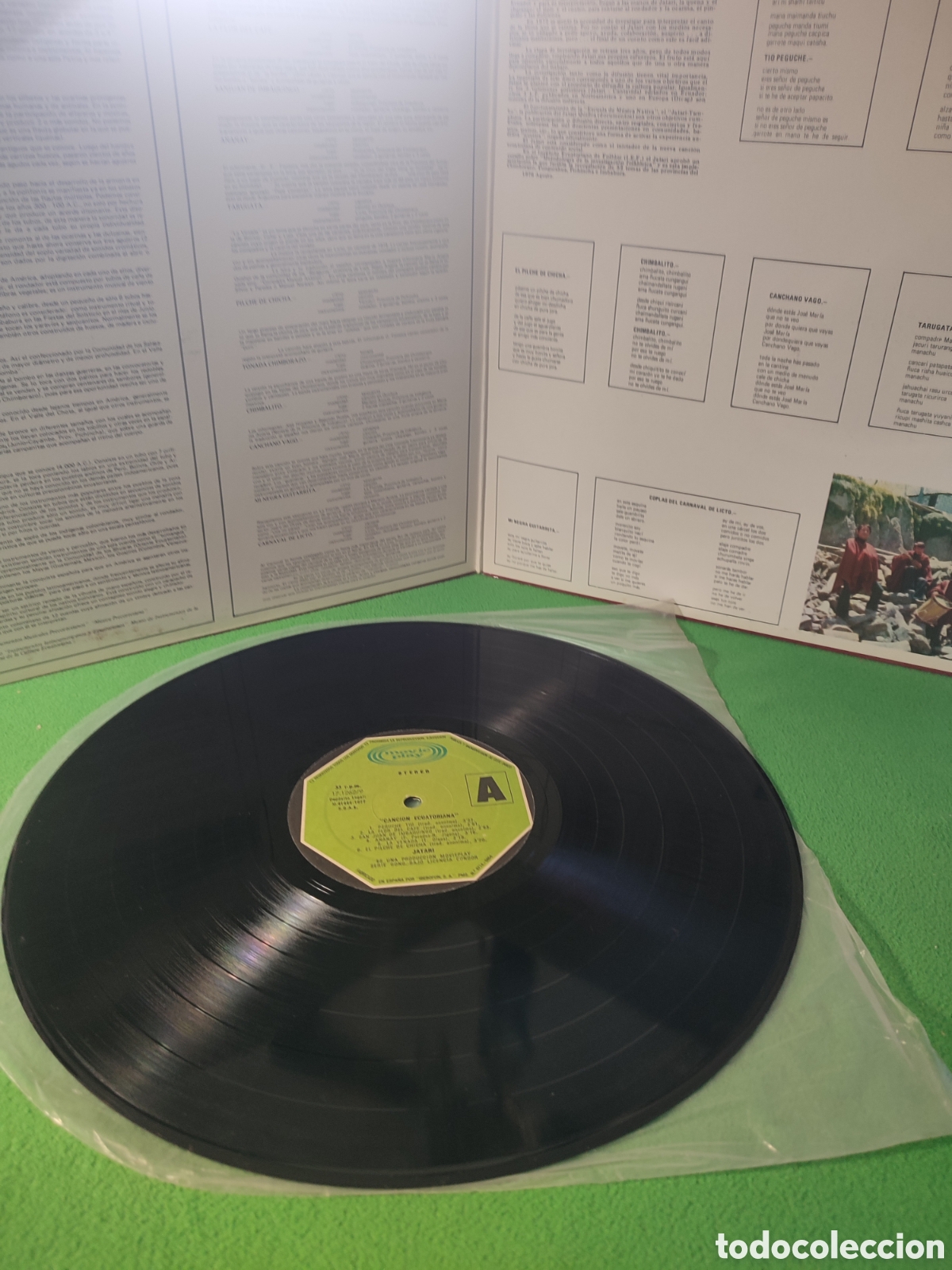 Discos de vinilo: Jatari - Canci&oacute;n Ecuatoriana edici&oacute;n 1977 - Foto 2