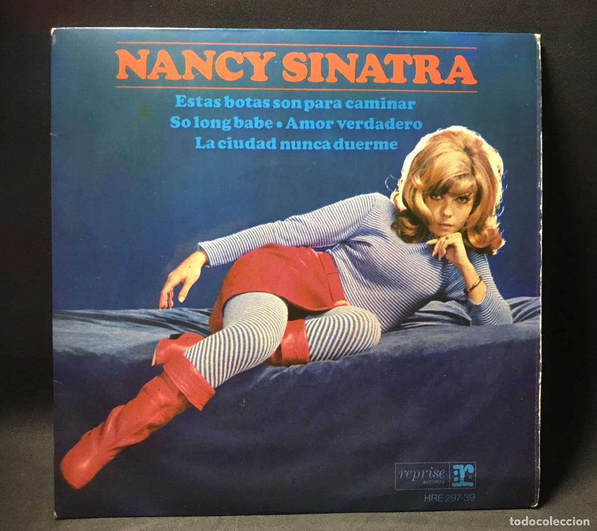 Discos de vinilo: Nancy Sinatra &lrm;&ndash; Estas Botas Son Para Caminar - EP, 7&rdquo; - Reprise Records &ndash; HRE 297-39 -1965 Spain