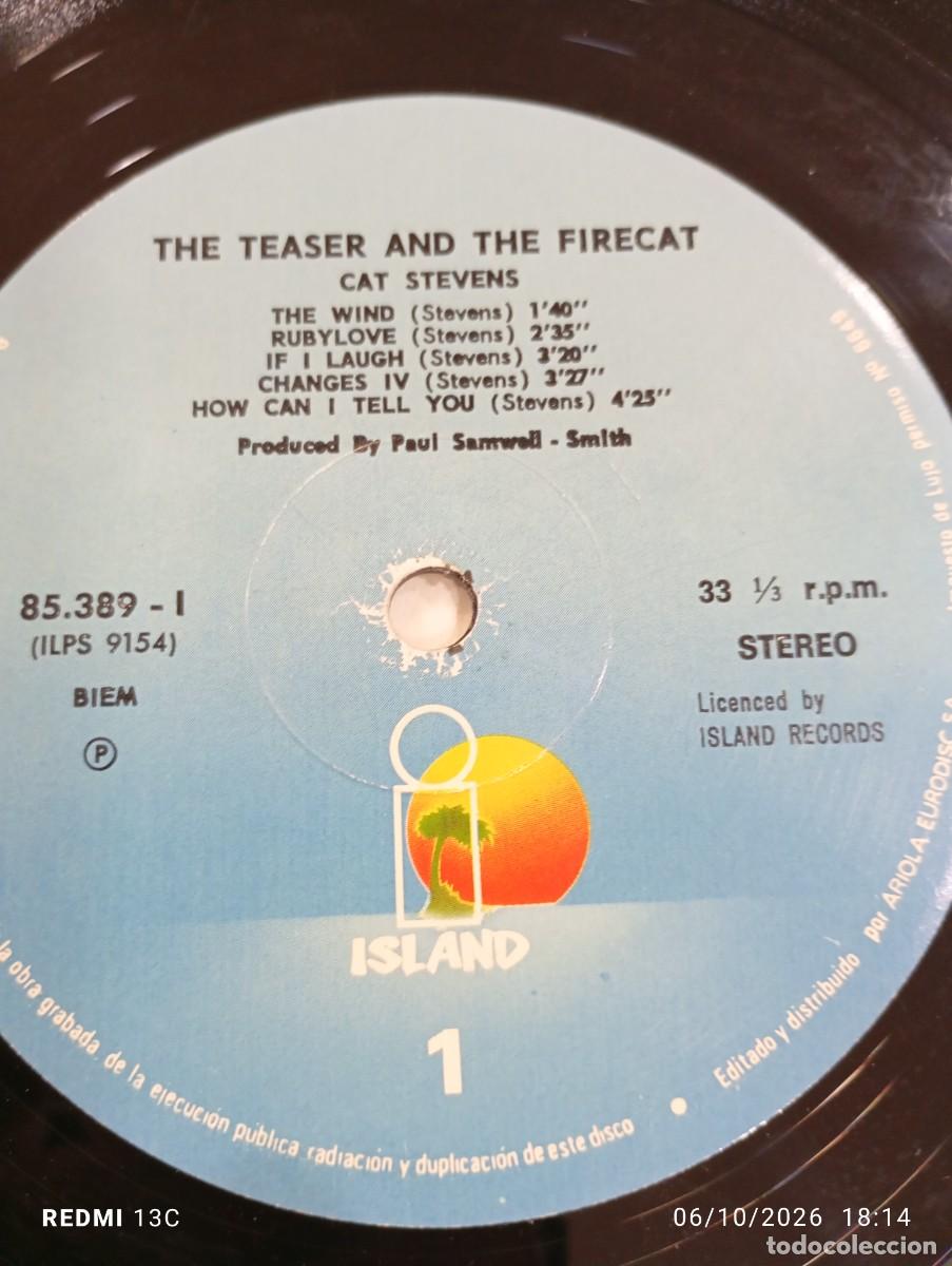 Discos de vinilo: Lp - Cat Stevens &ndash; Tea For The Tillerman 1970 Edicion del 78 Carpeta doble - Foto 6