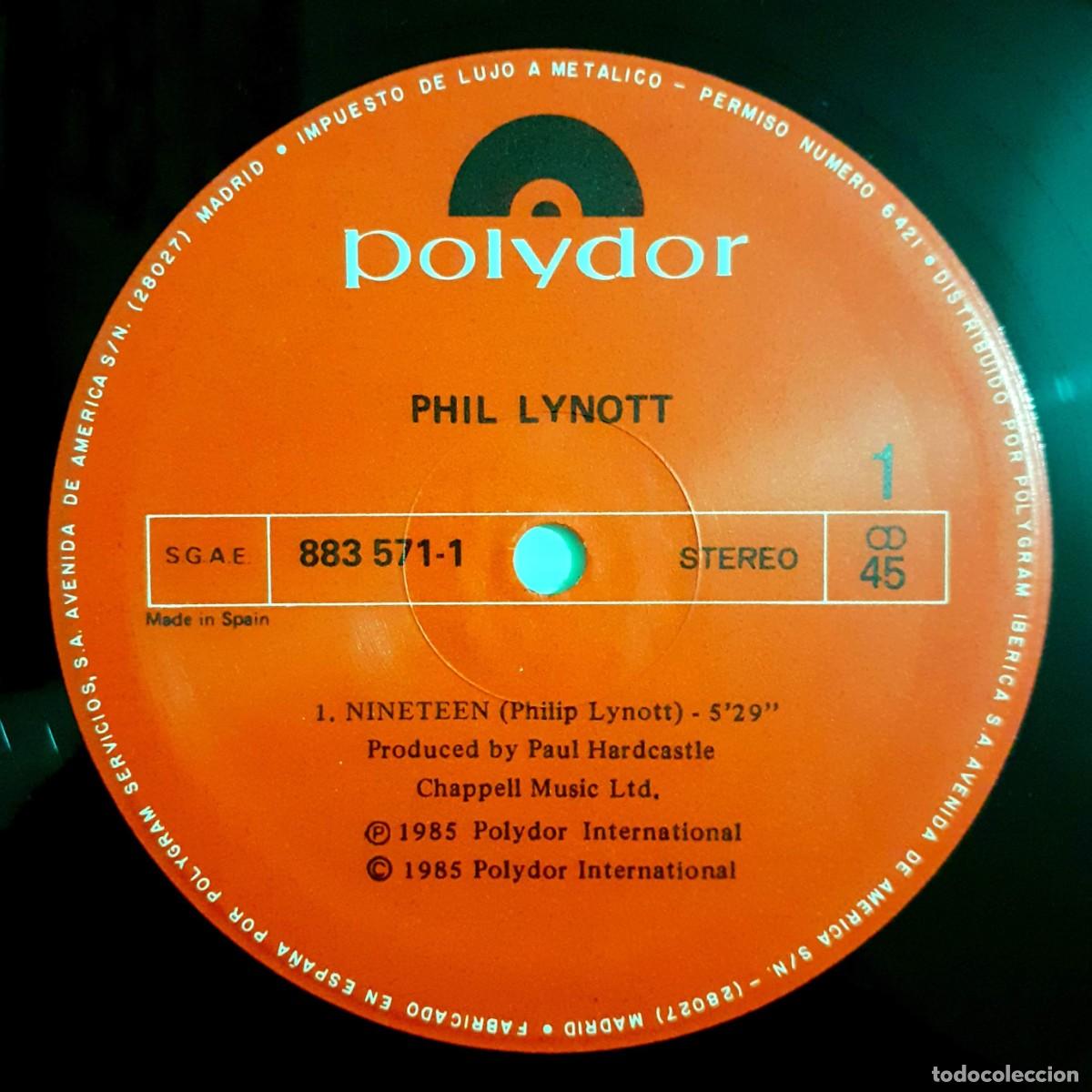 Discos de vinilo: Disco vinilo PHIL LYNOTT Nineteen - Foto 2