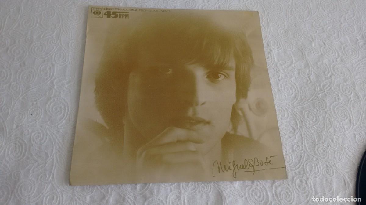 Discos de vinilo: MAXISINGLE PROMOCIONAL (vinilo) de MIGUEL BOS&Eacute; a&ntilde;o 1.977 ( Muy Raro)