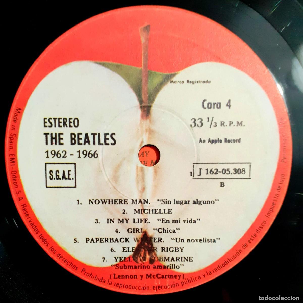 Discos de vinilo: Doble disco vinilo THE BEATLES 1962-1966 - Foto 6