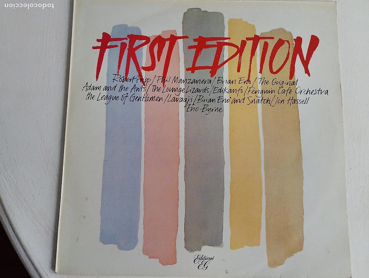 Discos de vinilo: FIRST EDITION - ENO, ROBERT FRIPP, JON HASELL, PENGUIN CAFE ORCHESTRA...- POLYDOR ESPA&Ntilde;A 1982