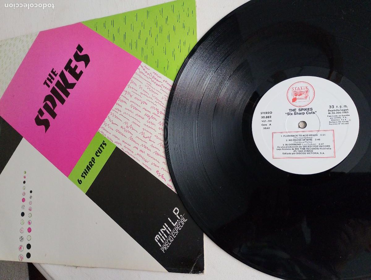Discos de vinilo: The Spikes &lrm;&ndash; 6 Sharp Cuts 1985,ed espa&ntilde;ola - Foto 4