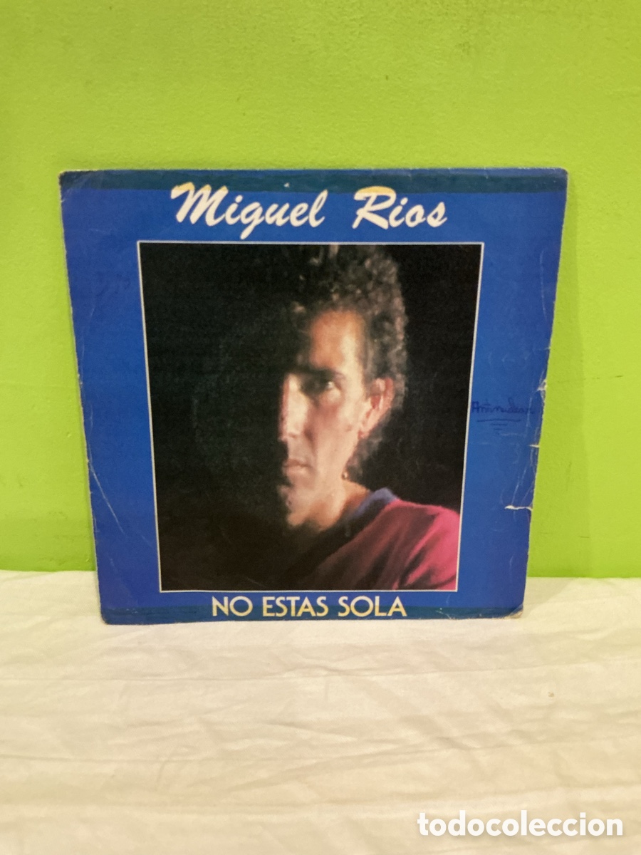 Disques de vinyle: MIGUEL R&Iacute;OS &ndash; NO EST&Aacute;S SOLA / ANTINUCLEAR &ndash; SINGLE VINILO &ndash; 1983