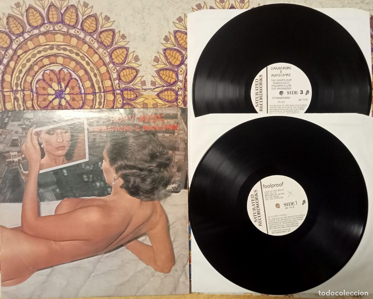 Discos de vinilo: Roxy Music - Champagne and Novocaine 2lp live 1975, black vinyl Usa press from 1979, very very htf!!