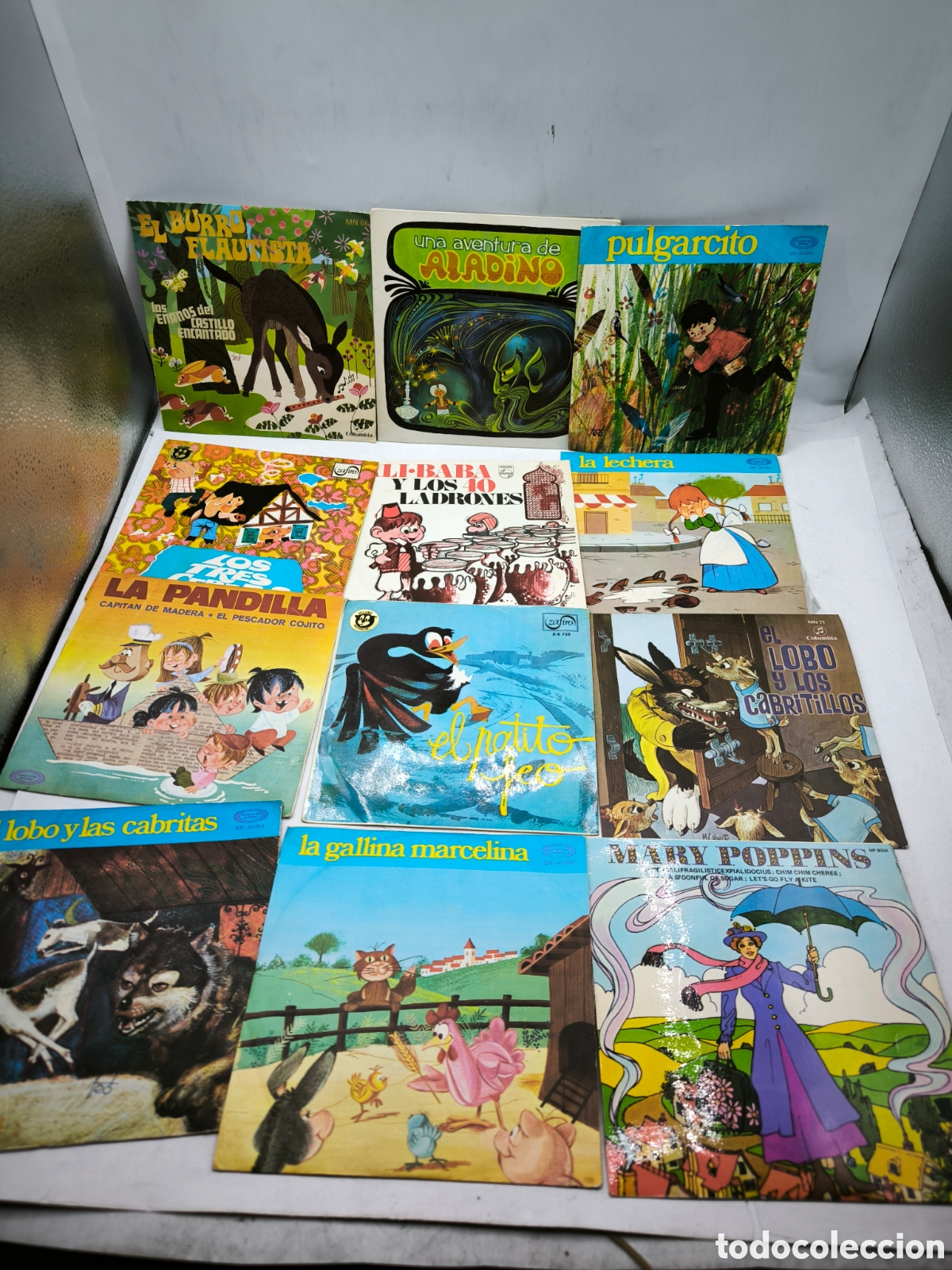 Discos de vinilo: 26 Singles Cuentos y canciones infantiles - Foto 1