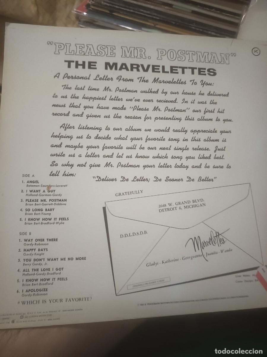 Discos de vinilo: DIDCO LP THE MARVELETTES,( PLEASE MR. POSTMAN) - Foto 2