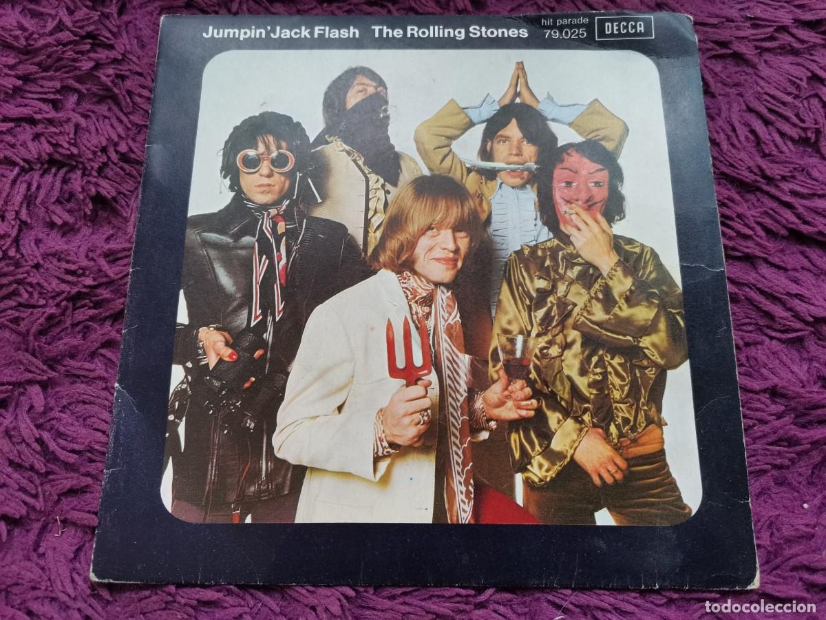 Discos de vinilo: The Rolling Stones &ndash; Jumpin' Jack Flash Vinilo 7&rdquo; Single 1968 France 79.025