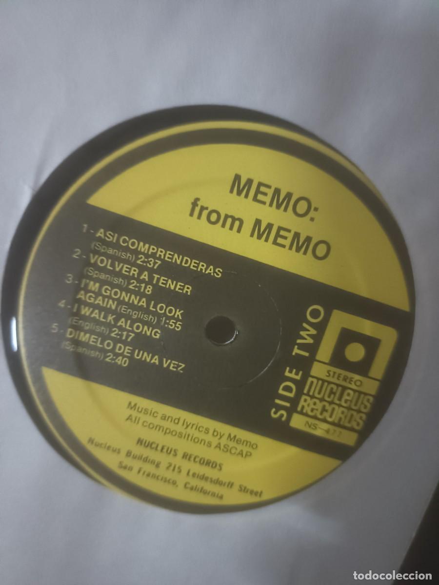 Discos de vinilo: DISCO MEMO,( FROM MEMO) - Foto 3