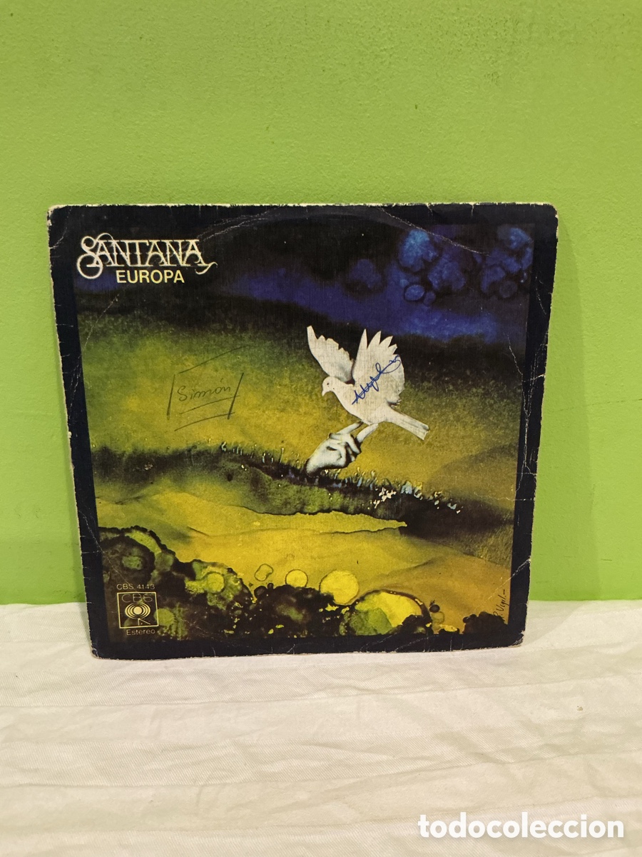 Vinyl-Schallplatten: Santana &ndash; Europa / Let It Shine &ndash; Single 7&rdquo; CBS 4143 &ndash; Espa&ntilde;a 1976